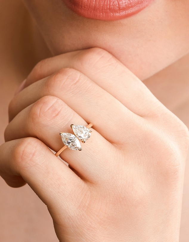 Von Treskow - Twin Flame Ring (2.00ct lab diamonds)