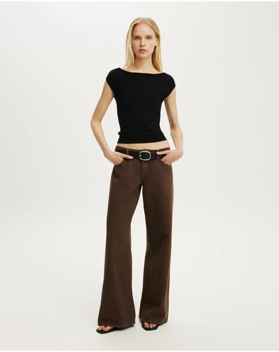 Cotton On - Double Knit Boat Neck