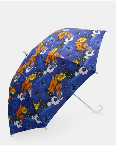Morgan & Taylor - Superhero Kids Umbrella in Black Comic Print