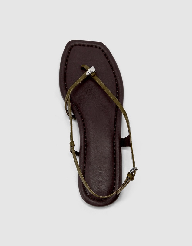 Brie Leon - Halle Flat Sandal - Leather