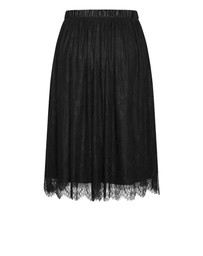 City Chic - Plus size Ivy Lace Mesh Skirt - black