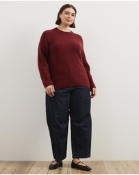 Atmos&Here Curvy - Saylor Long Sleeve Knit Jumper