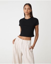 Forcast - Amy Cropped Baby Tee