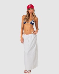 EDIKTED - Rayla Linen Look Maxi Skirt