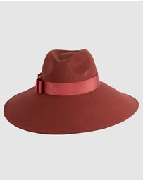 Max Alexander - Wide Brim Rust Winter Hat