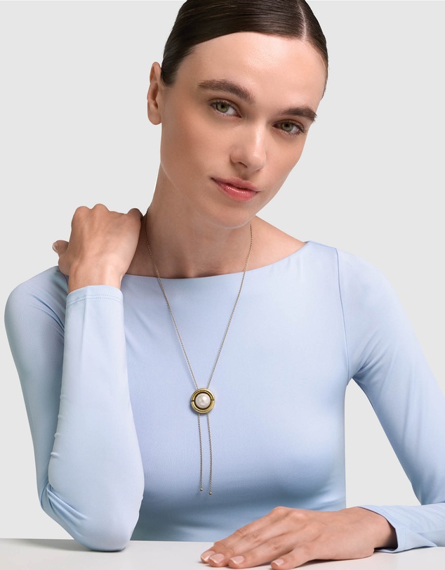 Furla - Miasfera Iconic Pearl Gold-Tone Long Necklace