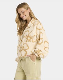 Billabong - Womens Last Time Mock Neck Fleece Top