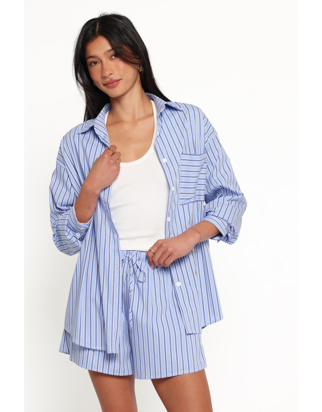 Petal & Pup - Ashlyn Short Set - Blue Stripe