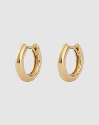 Wanderlust + Co - Classic Gold 7mm Baby Huggie Earrings