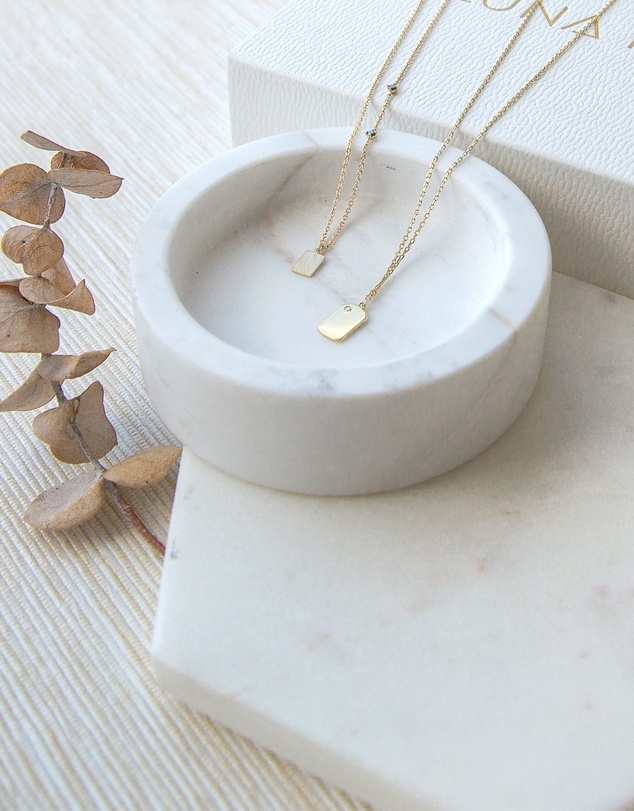 Luna Rae - Solid Gold - Diamond Luminous Necklace