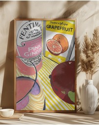 Olive et Oriel - Fentimans Pink Ginger by Studio Mandariini Art Print