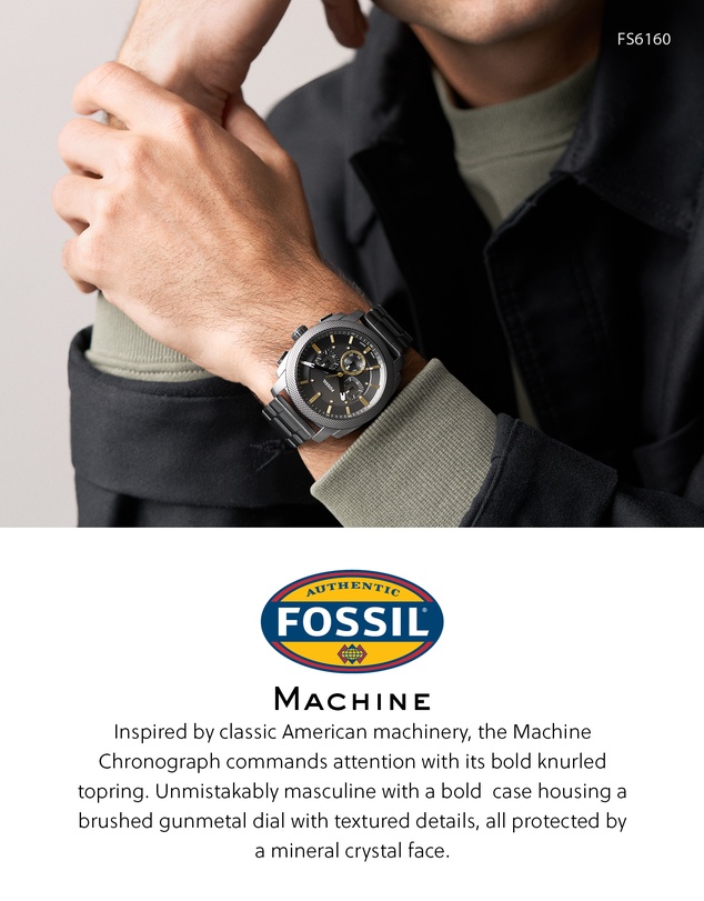 Fossil - Machine Gun-Metal Chronograph Watch
