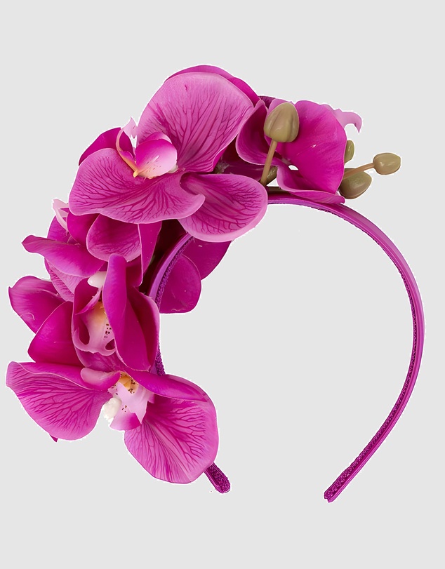 Max Alexander - Fuchsia Orchid Racing Fascinator