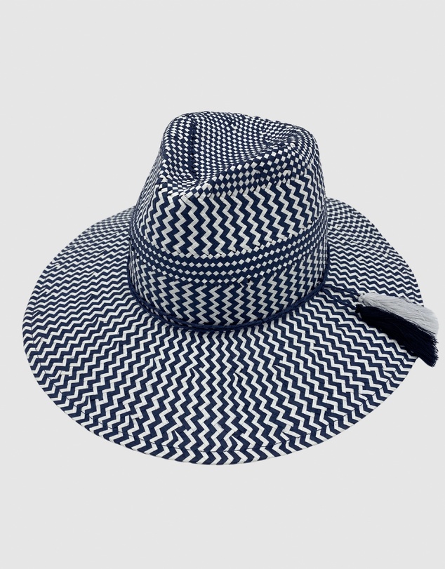 Jacaru - Jacaru 1864 Navy & White Paper Hat