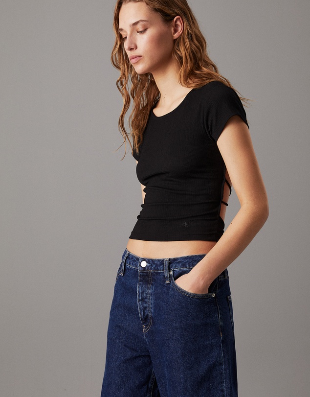 Calvin Klein Jeans - Tie Detail Open Back Top