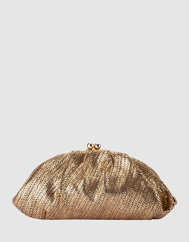 Olga Berg - Rita Woven Clutch