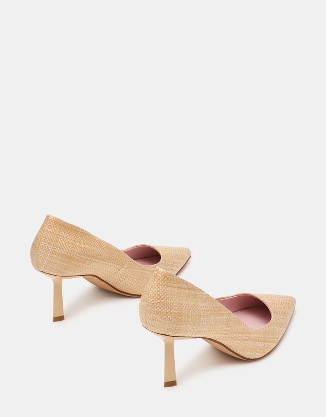 Steve Madden - Brynnn Light Natural Raffia Heels