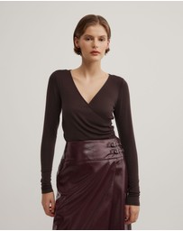 Witchery - Wrap Jersey Top