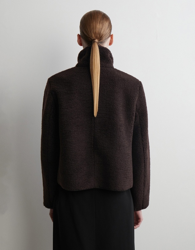 COS - Funnel-Neck Teddy Jacket