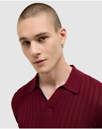 Politix - Anderson Stripe Texture Knit Polo