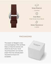 Skagen - Signatur Brown Analogue Watch