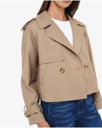 Forcast - Collins Cropped Trench Coat