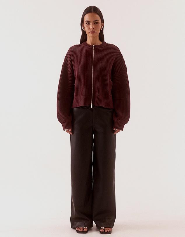 SOVERE - Axel Knit Bomber Cardigan