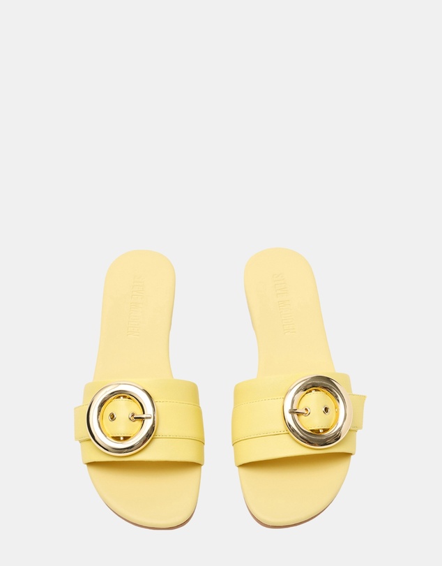 Steve Madden - Marta Yellow Leather Sandals