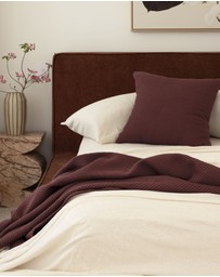 Bambury - Milo Waffle Square Cushion