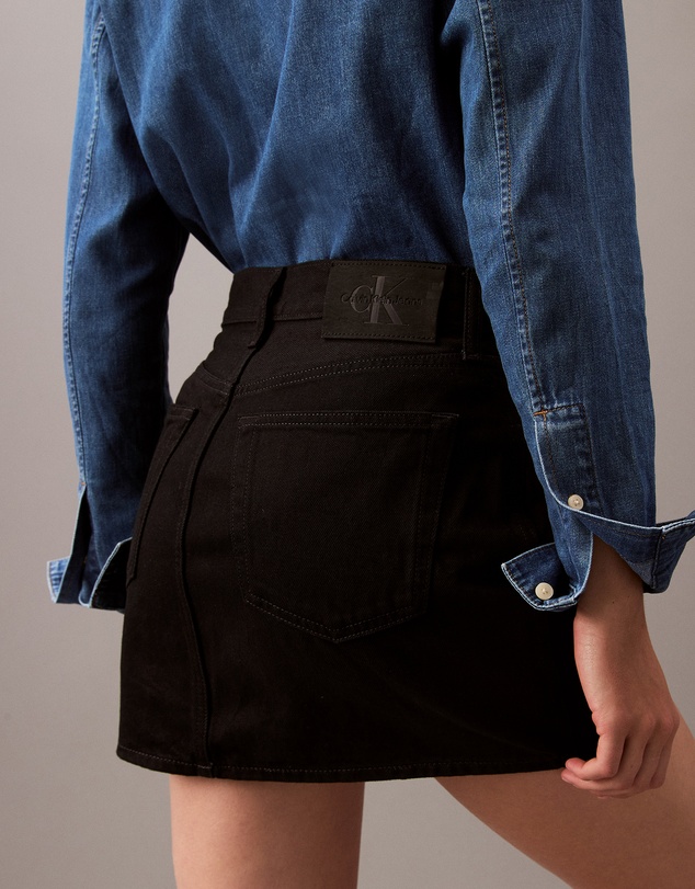 Calvin Klein Jeans - High Rise Denim Mini Skirt