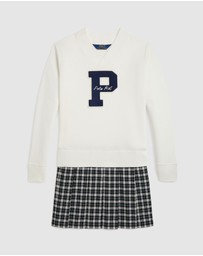 Polo Ralph Lauren - Letterman Fleece Sweatshirt Dress - ICONIC EXCLUSIVE - Teens