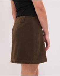 Calli - Heidi Faux Suede Mini Skirt