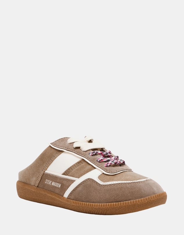 Steve Madden - Augustina Taupe/White Sneakers