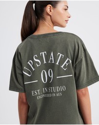 Upstate - Thrive Tee - Washed Ivy