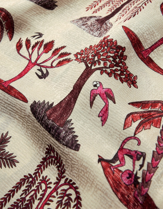 Calibre - Island Print Short Sleeve Shirt Pink