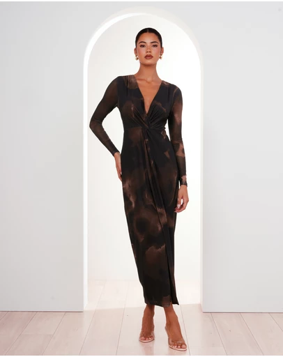 Pilgrim - Gabriella V-neck Knot Dress