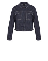City Chic - Denim Utility Jacket