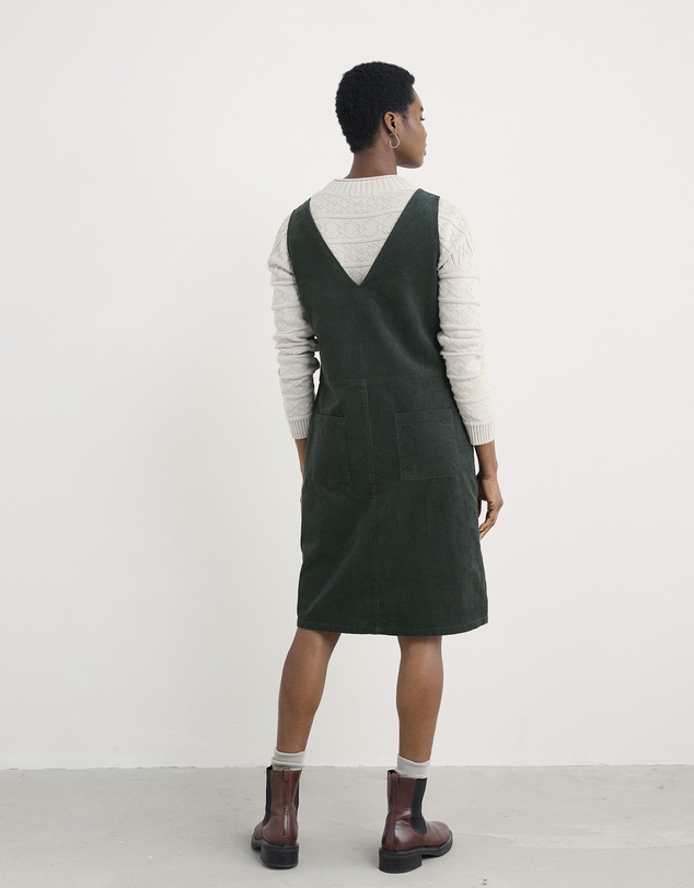 Seasalt - Seasalt Cornwall Green Salt Weave Pinafore
