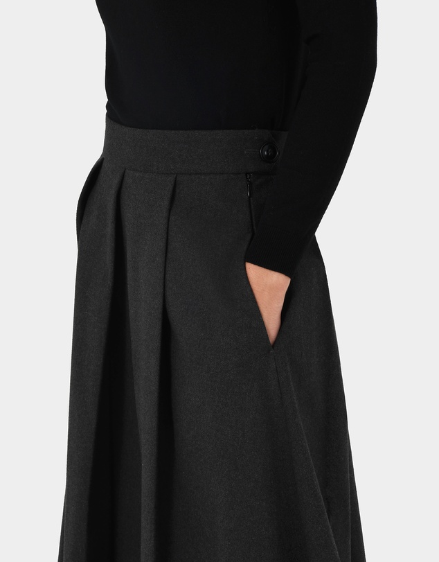 Forcast - Ryan Pleated Midi Skirt