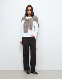 AERE - Marnie Gathered Waist Top