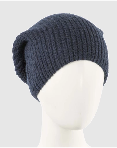 Max Alexander - European Made Navy Soft Wool Beanie