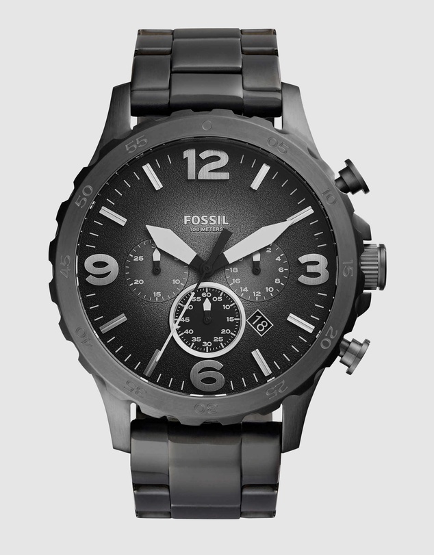 Fossil - Nate Grey Chronograph Watch