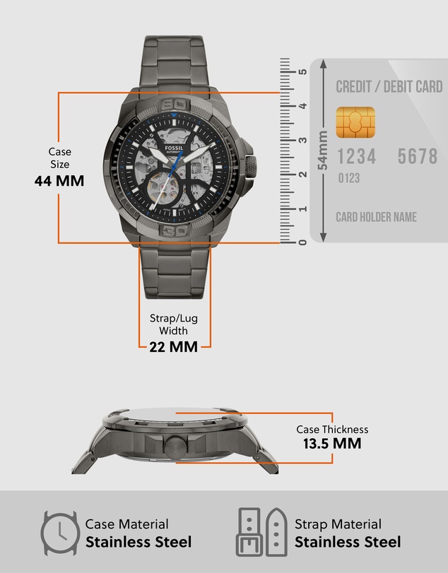 Fossil - Fossil Bronson Smoke Watch ME3218