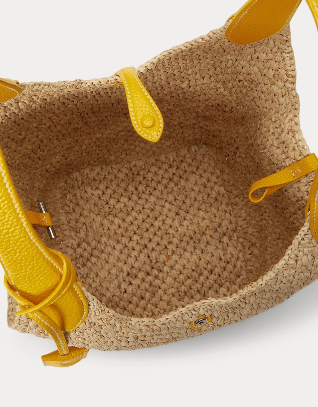 Polo Ralph Lauren - Polo Play Raffia-Leather Logo Tote
