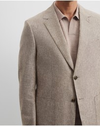 Country Road - Regular Linen Cotton Textured Jacket