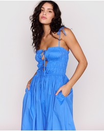 MINKPINK - Liana Tie Detail Midi Dress