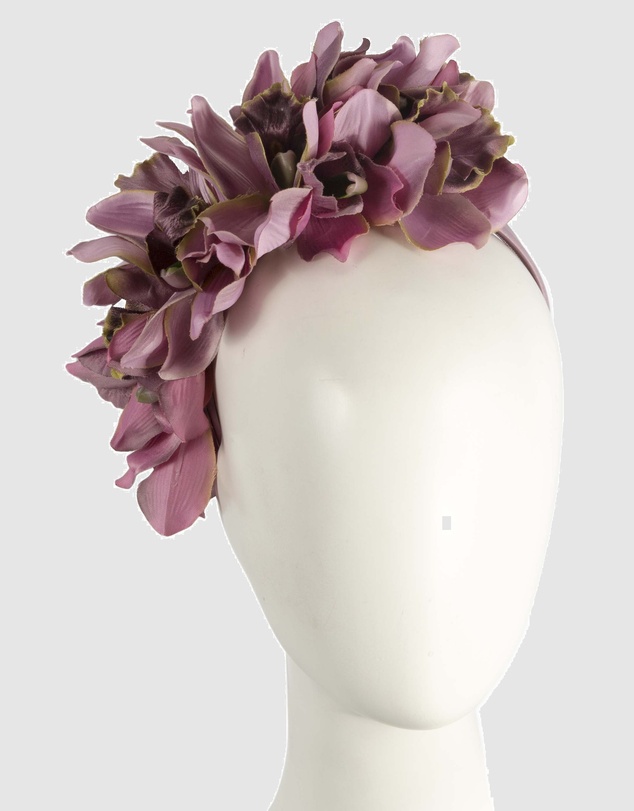 Max Alexander - Large Dusty Pink Flower Headband Fascinator