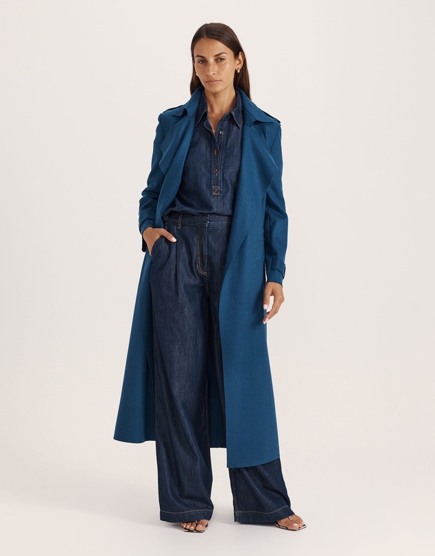 SABA - Bridie Puff Sleeve Denim Shirt