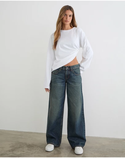 Motel Rocks - Low Rise Roomy Jeans