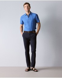 Trenery - Slim Chino Pant in Midnight Blue